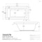 Atlantis Whirlpools Venetian 36 x 66 Rectangular Soaking Bathtub 3666VNS - alternate 5